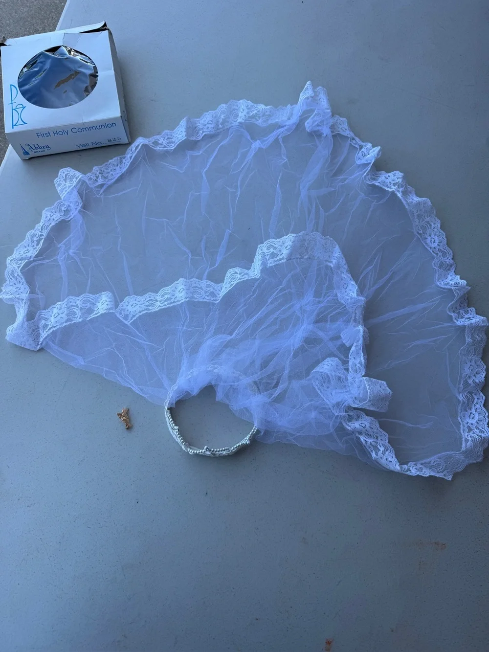 Vintage First Holy Communion Veil Abby Brand #825.